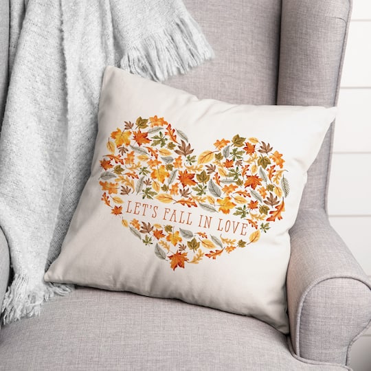 Let's Fall in Love Indoor/Outdoor Pillow